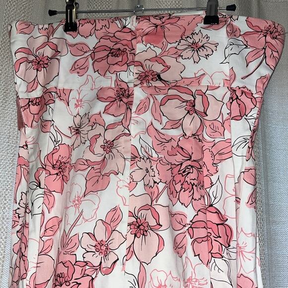 Sequin Hearts Women's Strapless Floral Print Summer Spring Dress Size 9 - Picture 4 of 6